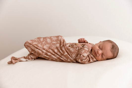 Olive Leaves Knotted Gown